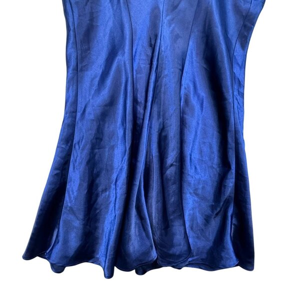 Erika Taylor Intimates Button-Front Satin Camisole Top Size S Blue - Picture 9 of 10